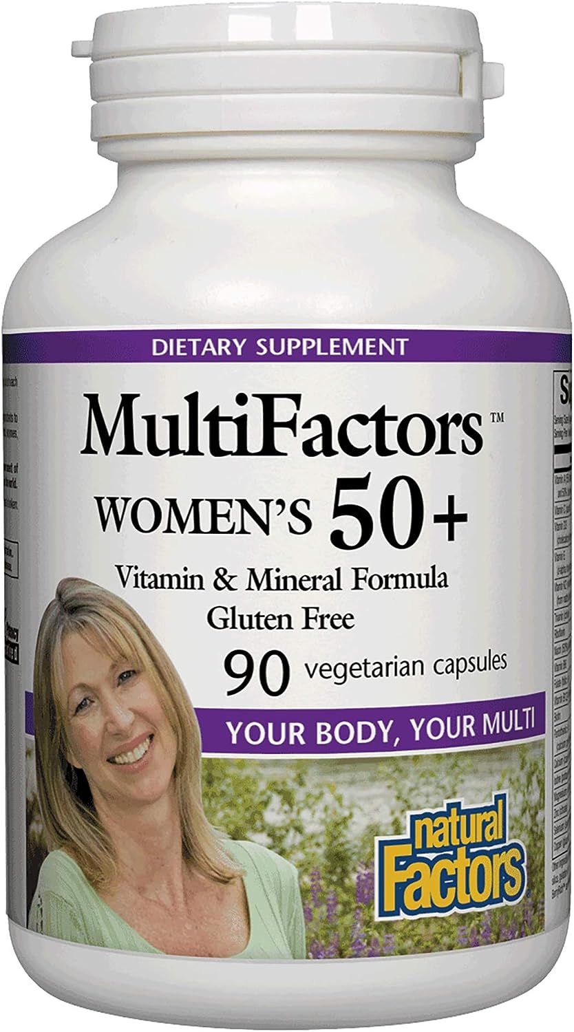 Natural Factors Multifactors Womens 50+ Multi Vitamin & Mineral 90vgc